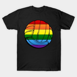 Volleyball Ball Gay Pride LGBT Rainbow Flag Funny LGBTQ Premium T-Shirt